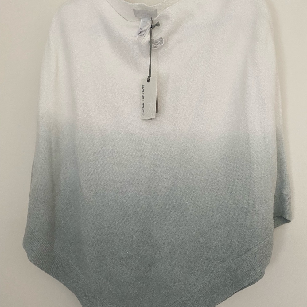 Barefoot Dreams Cozy White Poncho